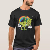 St. Patrick's Day Leprechaun Dinosaur T-shirt (Voorkant)