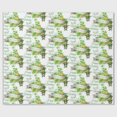 St. Patrick's Day Leprechaun elk sms bericht Cadeaupapier (Vlak)