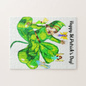 ST. PATRICK'S DAY LEPRECHAUN EN FARIES LEGPUZZEL (Horizontaal)