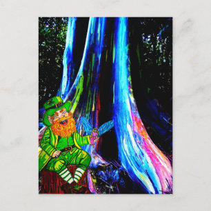 ST. PATRICK'S DAY LEPRECHAUN EN FEE FEESTDAGENKAART