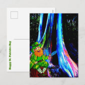 ST. PATRICK'S DAY LEPRECHAUN EN FEE FEESTDAGENKAART (Voorkant / Achterkant)