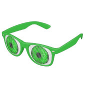 St Patricks Day Leprechaun Eyes Green Saint Paddy Retro Zonnebril (Gekanteld)