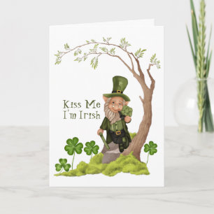 St. Patrick's Day Leprechaun Funny Greeting Kaart