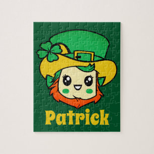 St. Patricks Day Leprechaun - Gepersonaliseerde Ki Legpuzzel