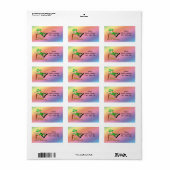 St Patrick's Day Leprechaun Gold adreslabel Etiket (Full Sheet)