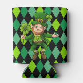 St. Patrick's Day Leprechaun Green Clover Blikjeskoeler (Achterkant)