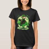 St Patricks Day Leprechaun Hippo Shamrock 1 T-shirt (Voorkant)