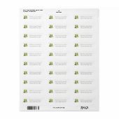 St. Patrick's Day Leprechaun Hoed Retouradres Etiket (Full Sheet)