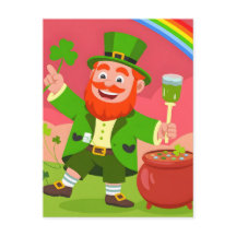 St. Patrick's Day Leprechaun Illustration