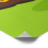 St. Patrick's Day Leprechaun Illustration  Poster (Hoek)