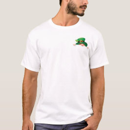 St. Patrick's Day Leprechaun in pocket T-shirt