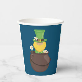 St. Patrick's Day Leprechaun in Pot of Gold Papieren Bekers