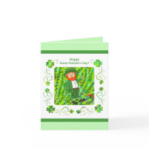 St.Patrick's Day Leprechaun & Irish Blessing