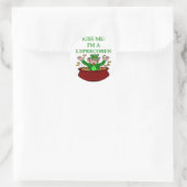 St Patrick's Day Leprechaun Joods Iers grapje Ronde Sticker (Tas)
