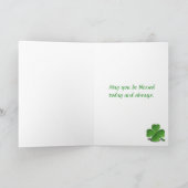 St. Patrick's Day Leprechaun Kaart (Binnen)