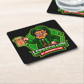 St. Patrick's Day Leprechaun Kartonnen Onderzetters (Schuin)