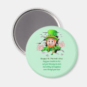 St. Patrick's day leprechaun Magneet (Voorkant / Achterkant)