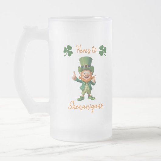 St Patrick's Day-Leprechaun- Matglas Bierpul (Links)