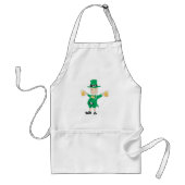 St Patrick's Day Leprechaun met bier Mokken Standaard Schort (Voorkant)