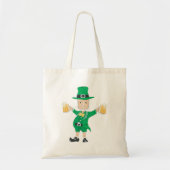 St Patrick's Day Leprechaun met bier Mokken Tote Bag (Voorkant)