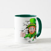 St. Patrick's Day leprechaun mok (Voorkant rechts)