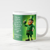 St Patricks Day Leprechaun Mok (Rechts)
