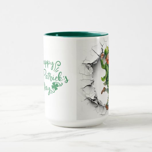 St. Patrick's Day Leprechaun Mok (Midden)