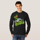 St Patrick's Day Leprechaun Monster Truck Lucky Bo T-shirt (Voorkant volledig)