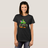 St Patricks Day Leprechaun Monster Truck Lucky Boy T-shirt (Voorkant volledig)