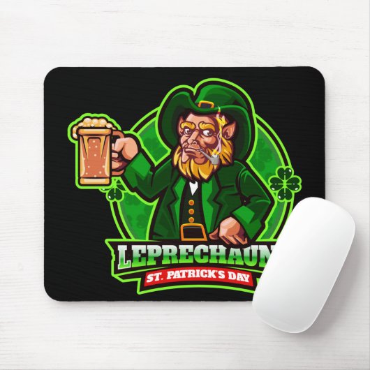 St. Patrick's Day Leprechaun Muismat (Met muis)