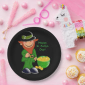 St. Patrick's Day, Leprechaun Paper Borden 9" Papieren Bordje (Feest)