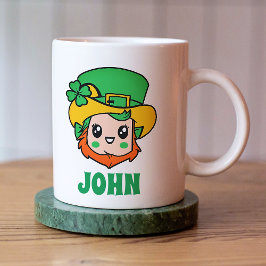 St. Patrick's Day Leprechaun Persoonlijke naam Koffiemok