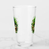St Patricks Day Leprechaun Pet en Klavers Glas (Links)