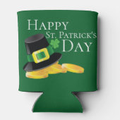 St. Patrick's Day Leprechaun Pet & Gold Coins Blikjeskoeler (Achterkant)