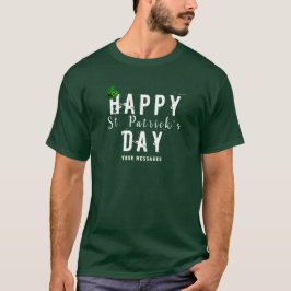 St Patrick's Day Leprechaun Pet met bericht T-shirt