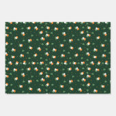 St Patrick's Day Leprechaun Pet Shamrock Flag Gold Inpakpapier Vel (Voorkant 3)