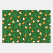 St Patrick's Day Leprechaun Pet Shamrock Flag Gold Inpakpapier Vel (Voorkant)