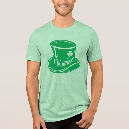 St. Patrick's Day Leprechaun Pet Tri-Blend Shirt (Voorkant)