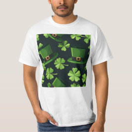 St. Patrick's Day Leprechaun Petten Patroon T-shirt