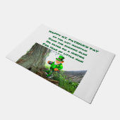 ST. PATRICK'S DAY LEPRECHAUN POEM  DEURMAT (Schuin)