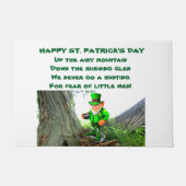 ST. PATRICK'S DAY LEPRECHAUN POEM  DEURMAT (Voorkant)