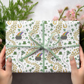 St. Patrick's Day Leprechaun Pot of Gold Cadeaupapier