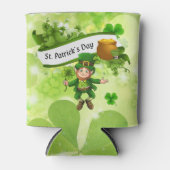 St. Patrick's Day Leprechaun Pot of Gold Clover Blikjeskoeler (Voorkant)
