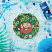 St. Patrick's Day Leprechaun Puzzel Elke leeftijd Papieren Bordje (Feest)