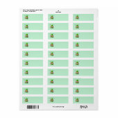 St. Patrick's Day leprechaun Return Address Label (Full Sheet)