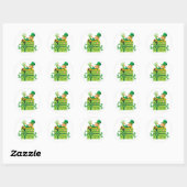 St. Patrick's Day Leprechaun Ronde Sticker (Vel)