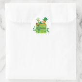 St. Patrick's Day Leprechaun Ronde Sticker (Tas)