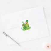 St. Patrick's Day Leprechaun Ronde Sticker (Envelop)