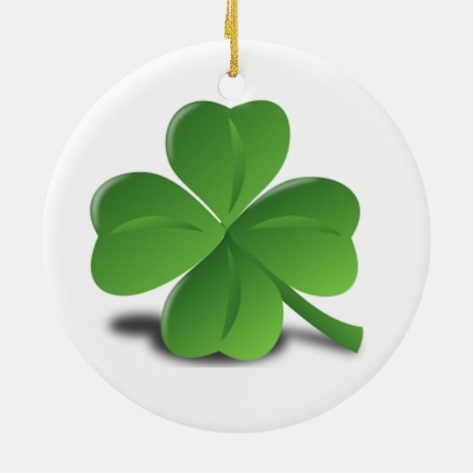 St. Patrick's Day Leprechaun Shamrock Clover Ornam Keramisch Ornament (Achterkant)