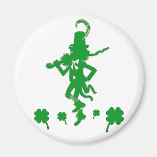 St. Patrick's Day Leprechaun Shamrock Magnet